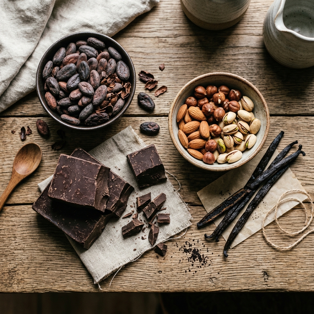 Beste Zutaten für Premium Pralinen